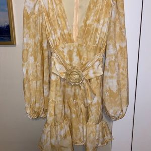 Missguided yellow dress